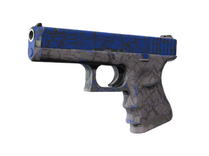 Glock-18 | Синяя трещина (После полевых испытаний)