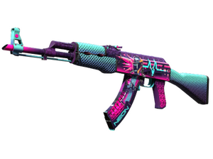 AK-47 | Неоновый гонщик (Немного поношенное)